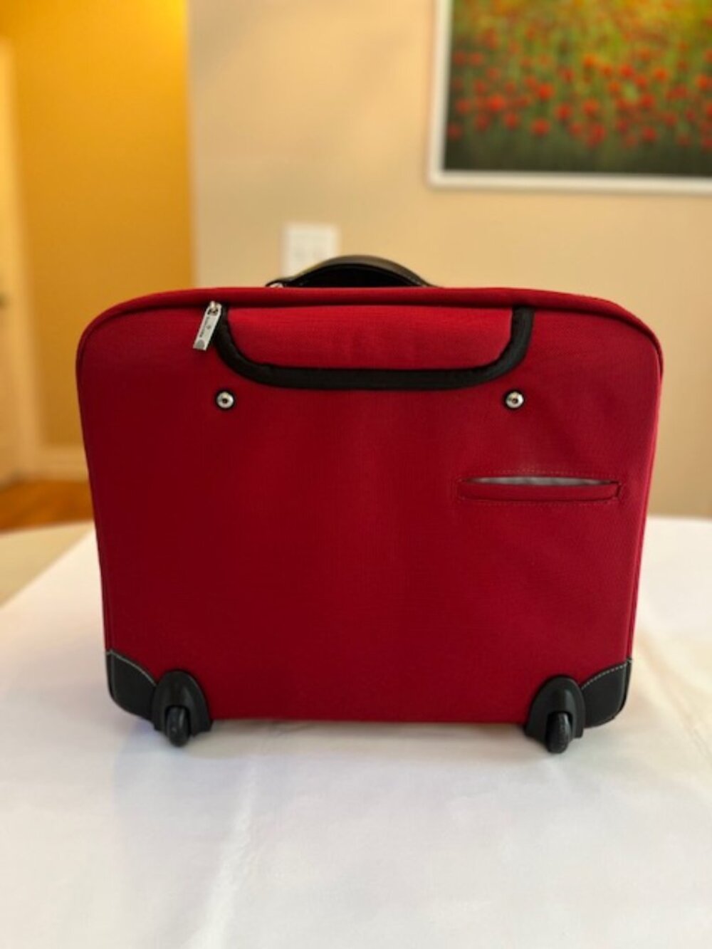 SAMSONITE | Red Softside Rolling Carry-On Business Case Travel Organizer-EUC - Picture 2 of 16
